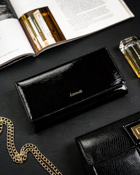 Leather long wallet LORENTI