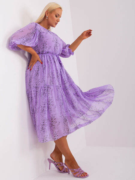 Light purple dress with print